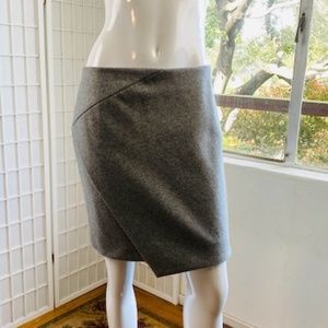 CARVEN, gray wool mini skirt, 4.